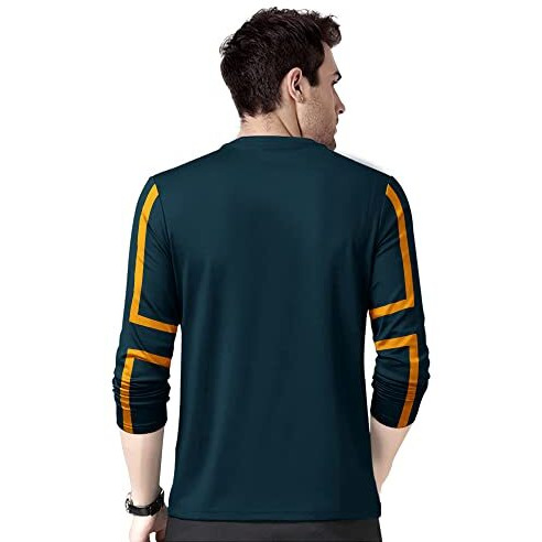 Eyebogler Mens Round Neck Full Sleeves Regular Fit Printed T-Shirt