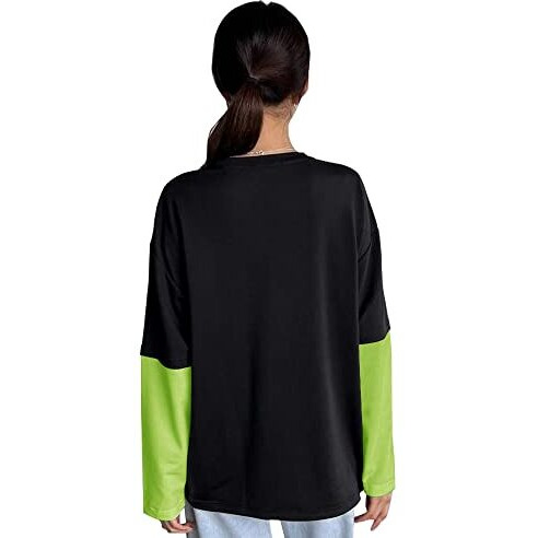 Eyebogler Womens Loose Fit Round Neck Full Sleeves Printed T-Shirt
