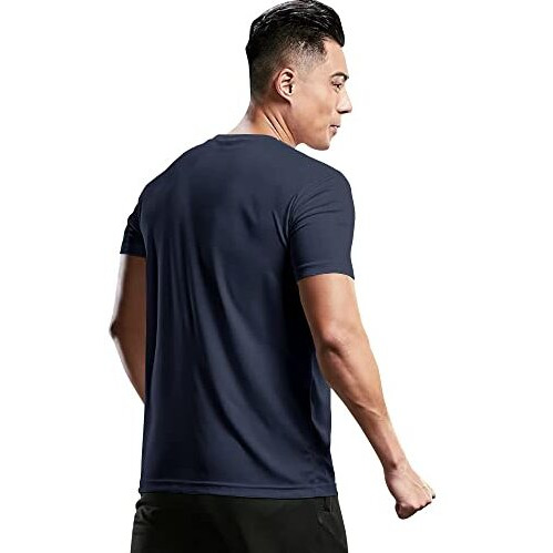 Eyebogler Mens Round Neck Half Sleeve Solid Dry Fit Tshirt Pack Of 2