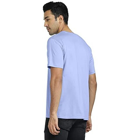Xyxx Men's Supima Cotton Iconique T-Shirt - 4X Softer Than Cotton, Loungewear For Men With Superior Colour Retention. (M Iceberg Blue)