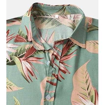 Dhruvi Trendz Mens Rayon Men's Casual Shirt Regular Fit Western (Dt-Ms-6047_Green_S)