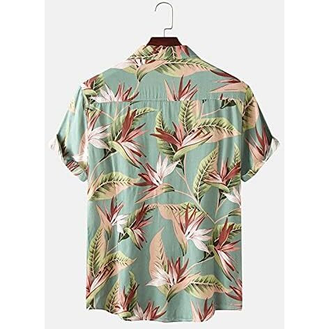 Dhruvi Trendz Mens Rayon Men's Casual Shirt Regular Fit Western (Dt-Ms-6047_Green_L)