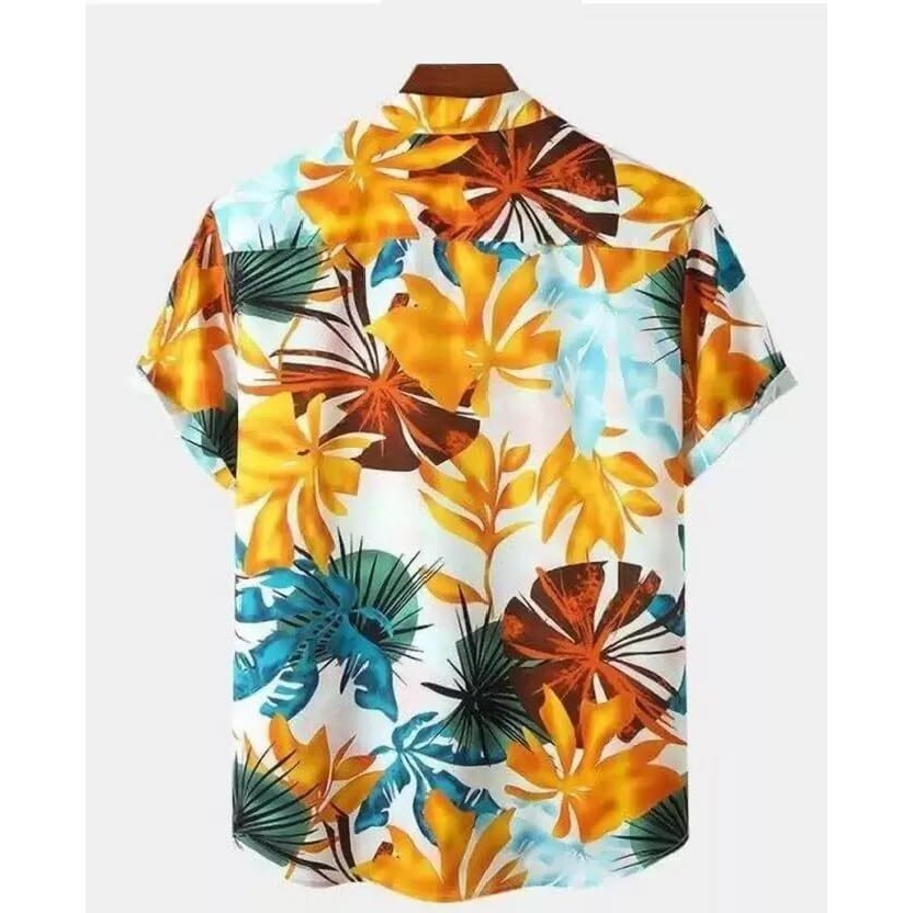 Dhruvi Trendz Mens Rayon Men's Casual Shirt Regular Fit Western (Dt-Ms-6048_Orange_S)