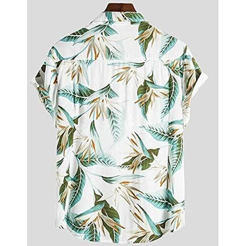 Dhruvi Trendz Mens Rayon Men's Casual Shirt Regular Fit Western (Dt-Ms-6046_White_L)