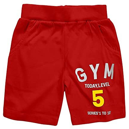 Kyda Kids Bio Washed 100% Cotton Summer Children Unisex Shorts With Pockets (Pack Of 3) 7-8 Years