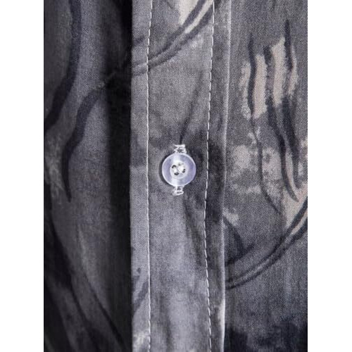 Dhruvi Trendz Mens Rayon Men's Casual Shirt Regular Fit Western (Dt-Ms-6059_Grey_M)