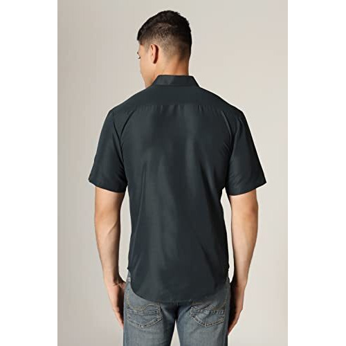 Dhruvi Trendz Mens Rayon Men's Casual Shirt Regular Fit Casual (Dt-Ms-6058_Green_S)