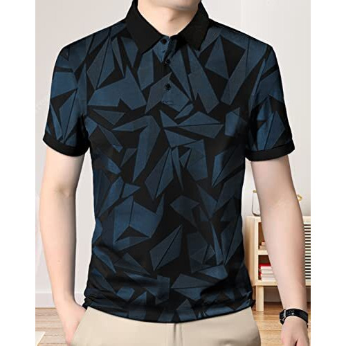 Eyebogler Geometric Printed Men Tshirt