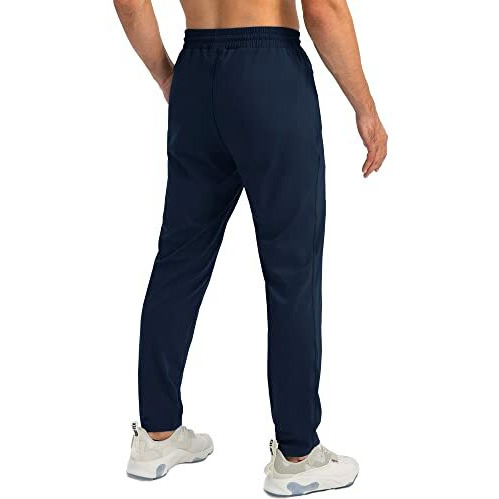 Eyebogler Solid Track Pants For Men Navy Blue
