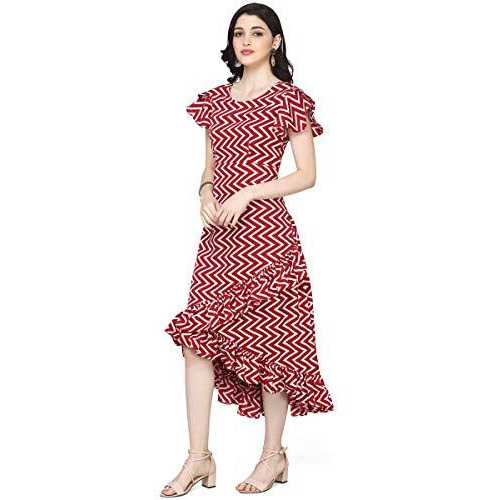 Oomph Women's Crepe Wrap Maxi Dress - Crimson Red