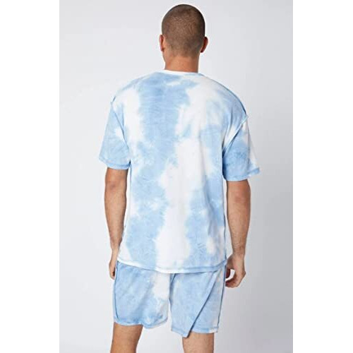 Dhruvi Trendz Mens Lycra Casual Men T-Shirt Regular Fit T-Shirt (Dt-Mt-1032_Blue_L)