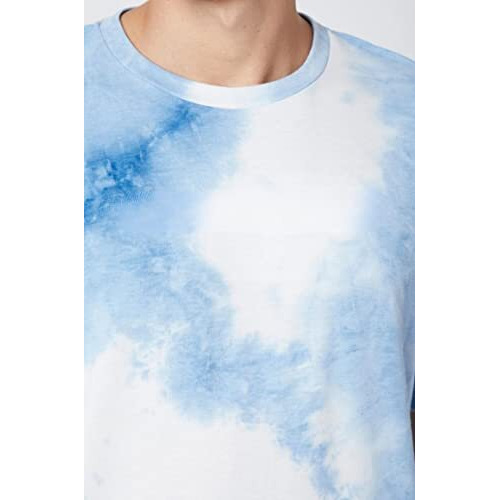 Dhruvi Trendz Mens Lycra Casual Men T-Shirt Regular Fit T-Shirt (Dt-Mt-1032_Blue_Xl)