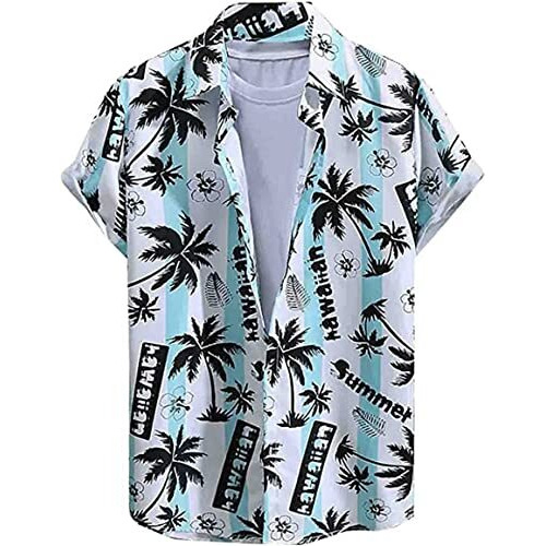 Lookmark Men's Cotton Blend Stitched Printed Half Sleeve Shirt(Printed Shirt Niko-S)