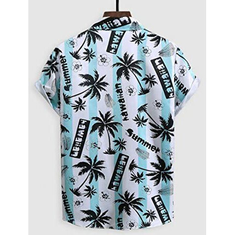 Lookmark Men's Cotton Blend Stitched Printed Half Sleeve Shirt(Printed Shirt Niko-S)