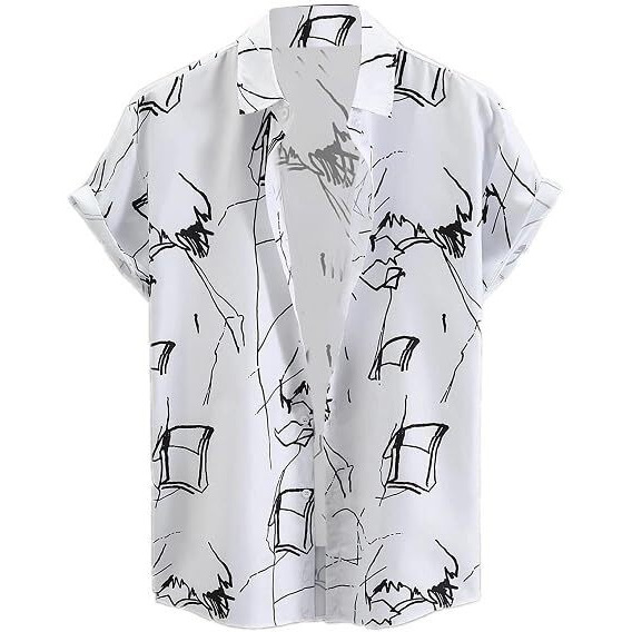 Lookmark Casual Cotton Blend White Color Shirt For Men Shirt For Men(Shirt 47-Xl_New)