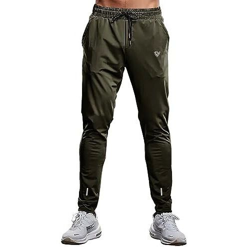 Eyebogler Mens Regular Fit Full Elastic Track Pant Green