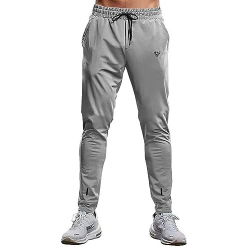 Eyebogler Mens Regular Fit Full Elastic Track Pant Silver