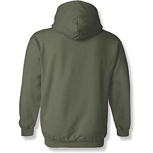 Adro Men's Cotton Neck Hooded Sweatshirt (H21-M-Tkt-Ol_Olive_Xl)