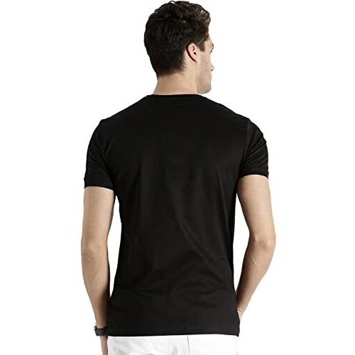 Adro Men's Graphic Design Printed T-Shirts (Rnr-M-Lnl-Bl_Black_Xl)
