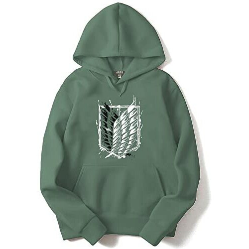 Adro Men's Cotton Neck Hooded Sweatshirt (H22-M-Winn-Pt_Pista_M)
