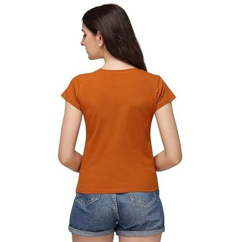 Leriya Fashion Women's Love Graphic T Shirt Cute Funny Cap Sleeve Casual Cotton Tee Tops (Medium, Orange)