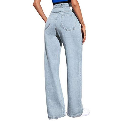 Kotty Womens High Rise Cotton Lycra Jeans(Blue Light,32)