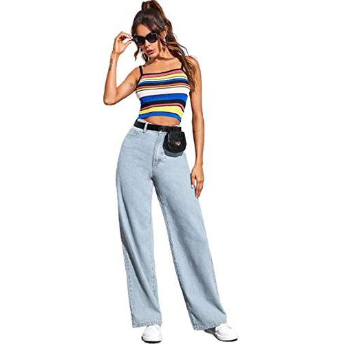 Kotty Womens High Rise Cotton Lycra Jeans(Blue Light,32)