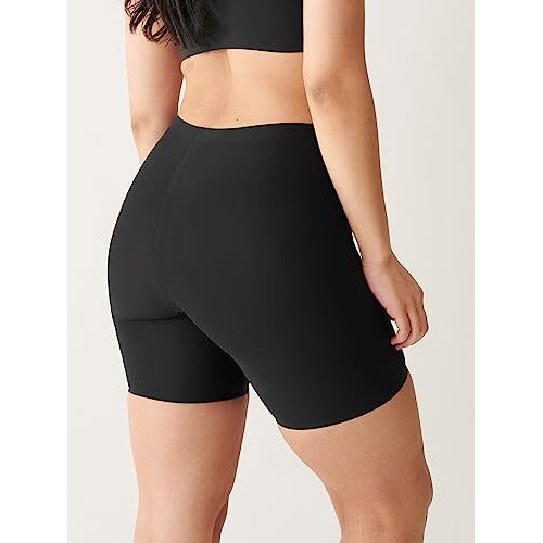 Kyda Women's Anti Bacterial Cycling Shorts, Under Skirt Biker Shorts, High Waist Stretchable Yoga Short & Gym Workout Skin Fit Shorties(Black_Xl)