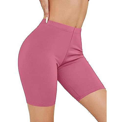 Kyda Women's Anti Bacterial Cycling Shorts, Under Skirt Biker Shorts, High Waist Stretchable Yoga Shorts & Gym Workout Skin Fit Shorties