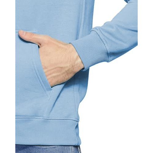 Adro Mens Hoodies With Hail The Dragon Puff Backside Printed, 100% Cotton 340Gsm. (H23-M-Dra-Sk_Skyblue_Xl)
