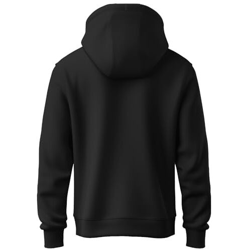 Adro Mens Hoodies With Naruto Uzumaki Anime Printed, 100% Cotton 340Gsm Warm & Soft Fabric. (H23-M-Nrr-Bl_Black_S)