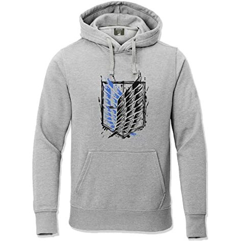 Adro Men's Cotton Neck Hooded Sweatshirt (H22-2-Winn-Gr_Grey_2Xl)