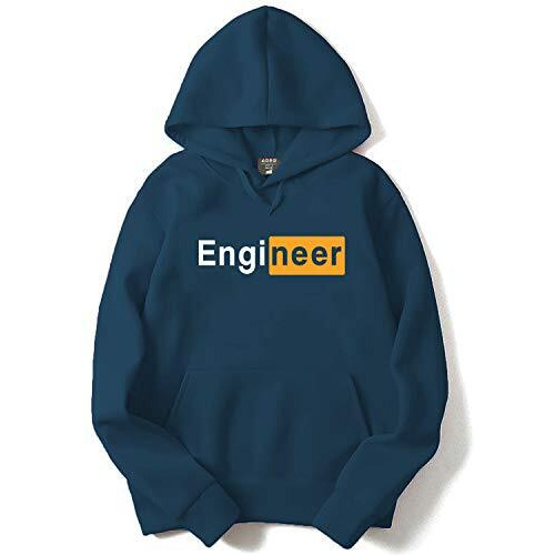 Adro Men's Cotton Hooded Neck Jacket(H-M-Egn-Sb-Xl_Steel Blue_Xl)