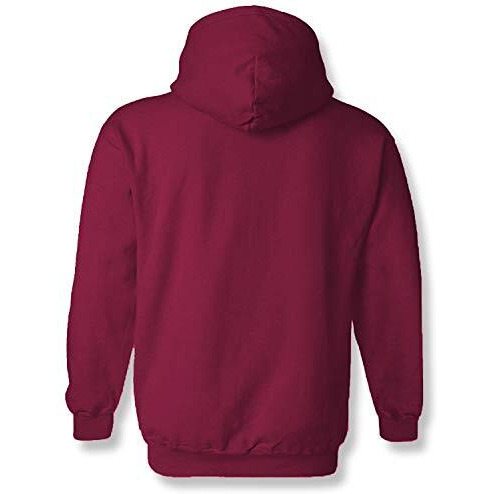 Adro Men's Cotton Neck Hooded Sweatshirt (H-M-Ame-Mr_Maroon_L)