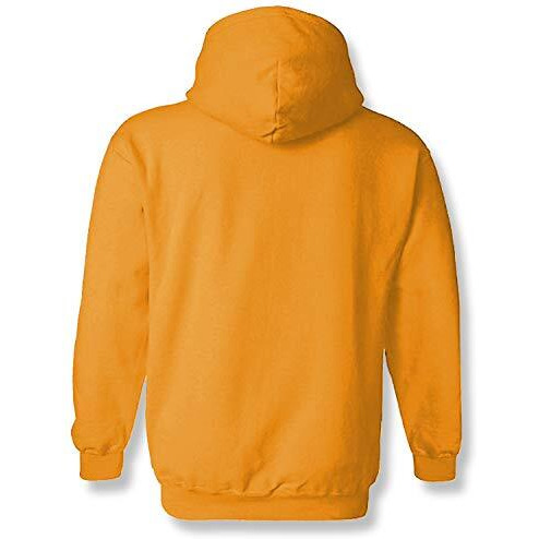 Adro Men's Cotton Neck Hooded Sweatshirt (H-M-Ame-Mu_Mustard_S)