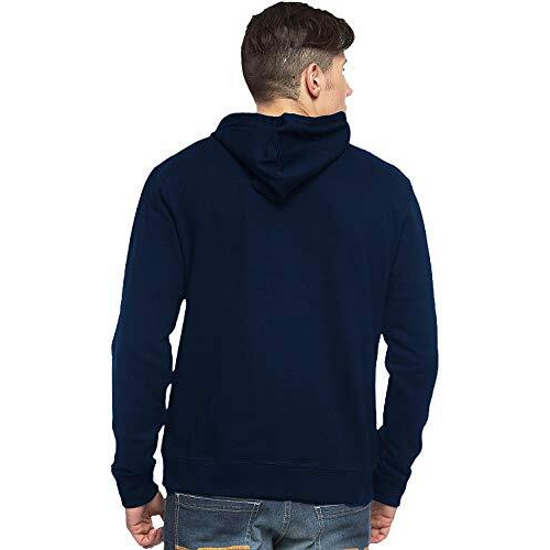 Adro Men's Fleece Hooded Hoodie (H-M-Ame-Nb_Navy_L)