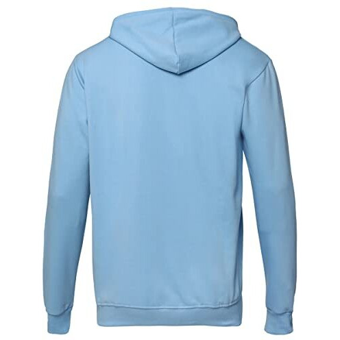 Adro Men's Cotton Neck Hooded Sweatshirt (H22-M-Inv-Sk_Skyblue_S)