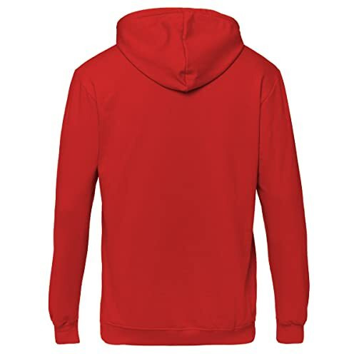 Adro Men's Cotton Neck Hooded Sweatshirt (H22-M-Frl-Rd_Red_2Xl)