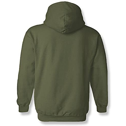 Adro Men's Cotton Neck Hooded Sweatshirt (H21-M-Stay-Ol_Olive_M)