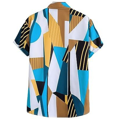 Dhruvi Trendz Mens Rayon Men's Casual Shirt Regular Fit Western (Dt-Ms-6124_Multicolor_L)