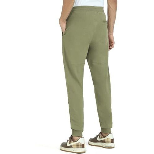 Xyxx Men Terry Cotton-Blend Joggers, Regular Fit, Solid, Pack Of 1, Xyjog19Xl, Tea White, Xl