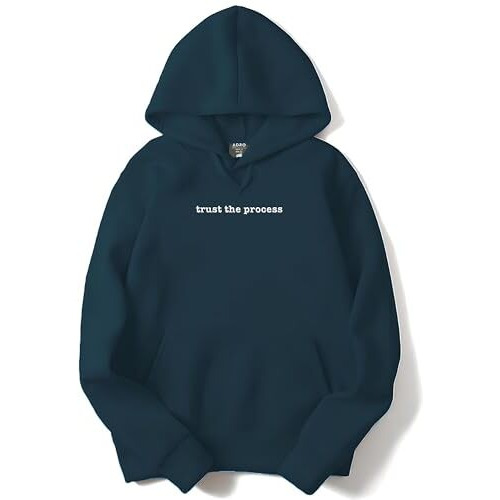 Adro Mens Premium Cotton Fleece 340 Gsm Printed Hoodies (H23-M-Tru-Sb_Teal_S)
