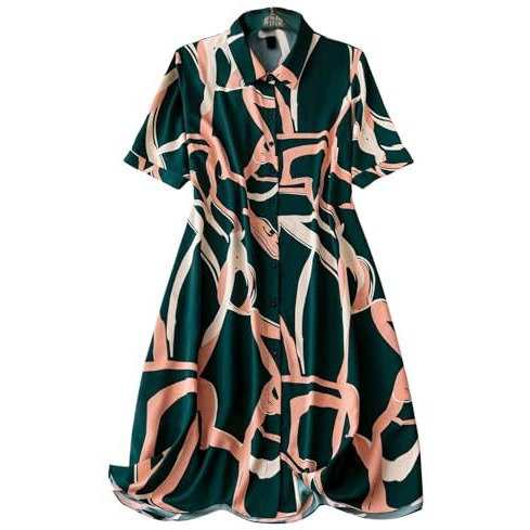 Om Sai Latest Creation One Piece Dress For Women | Beach Wear For Women | Western Dress | Vacation Outfits For Women | Picnic Dress For Women | Casual, Party Dresses For Women. (Large, Green)