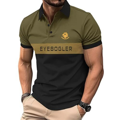 Eyebogler Regular Fit Polo Neck T-Shirt Green