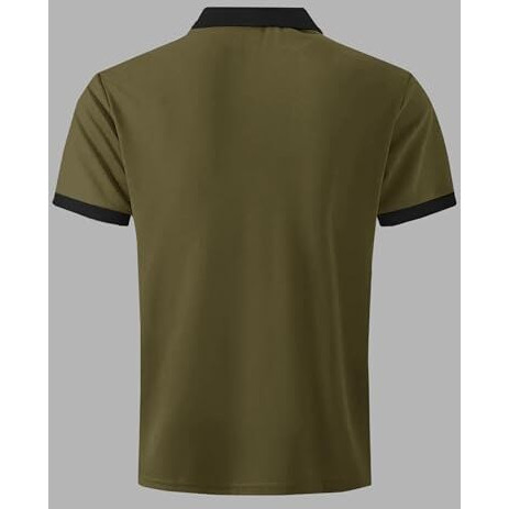 Eyebogler Regular Fit Polo Neck T-Shirt Green