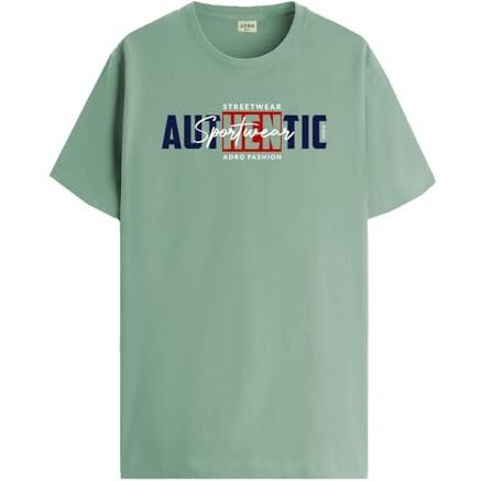Adro Men's Graphic Printed 100% Cotton T-Shirt - Regular Fit, Printed T-Shirts For Men (Rn24-Spt-Pt_Pista_Xl)