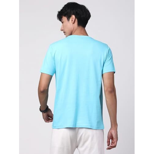 Adro Men's Biker Design Printed 100% Cotton T-Shirt - Regular Fit, Printed T-Shirts For Men (Rn24-Ktm-Mi_Mint_M)