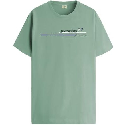 Adro Men's Graphic Printed 100% Cotton T-Shirt - Regular Fit, Printed T-Shirts For Men (Rn24-Rac-Pt_Pista_S)