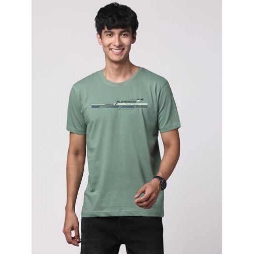 Adro Men's Graphic Printed 100% Cotton T-Shirt - Regular Fit, Printed T-Shirts For Men (Rn24-Rac-Pt_Pista_L)