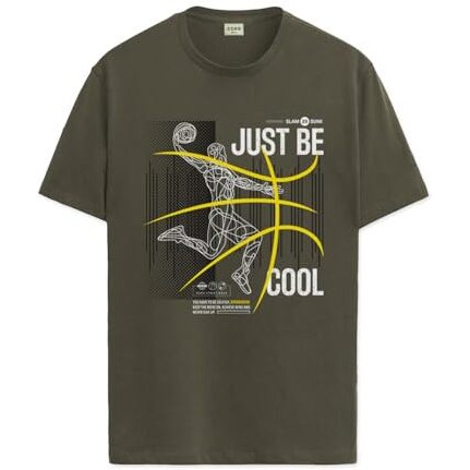 Adro Men's Graphic Printed 100% Cotton T-Shirt - Regular Fit, Printed T-Shirts For Men (Rn24-Bcl-Ol_Olive_M)